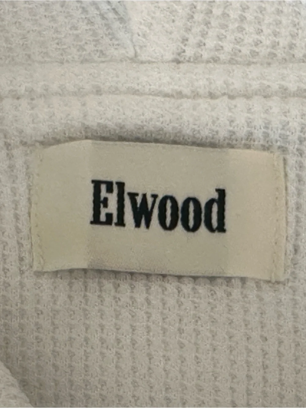Elwood White Cropped Zip-Up Hoodie - Picture 6 of 9